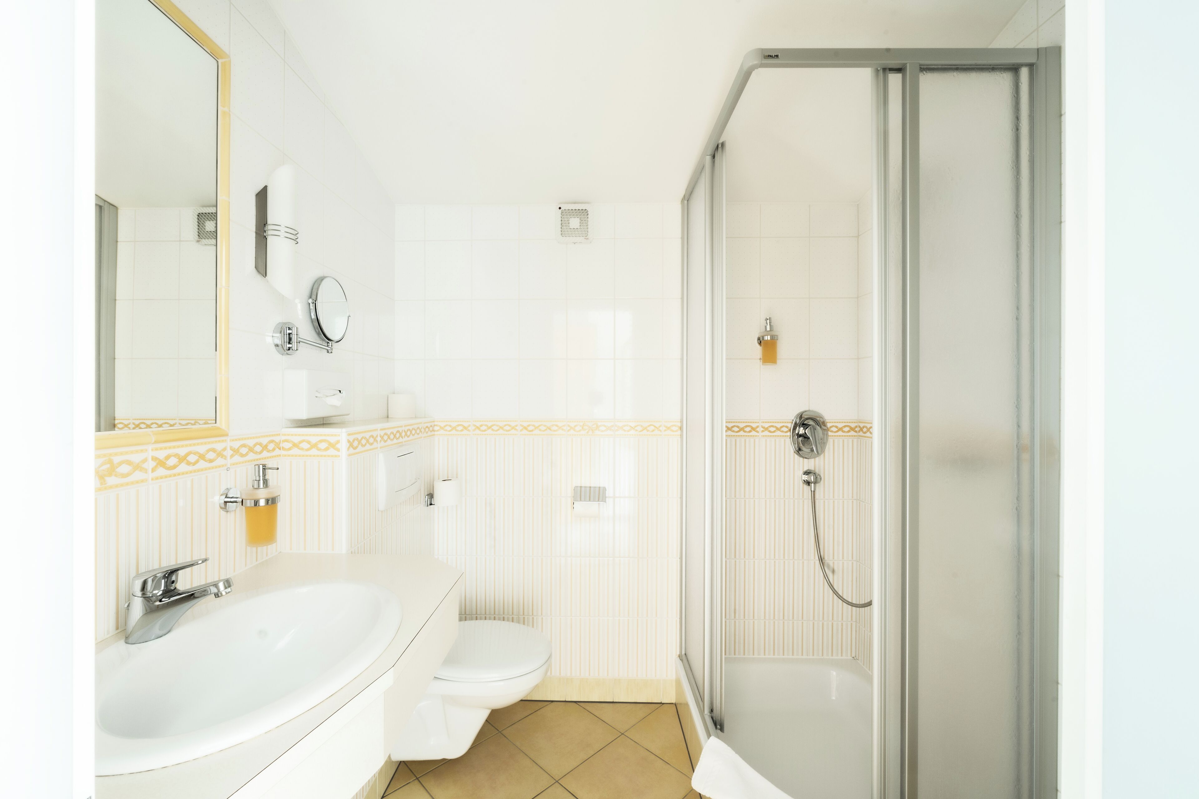 shower, free toiletries, hair dryer, bathrobes