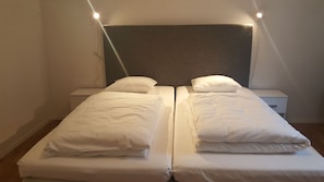 Habitación Deluxe con 2 camas individuales | Decoración individual, mobiliario individual, escritorio