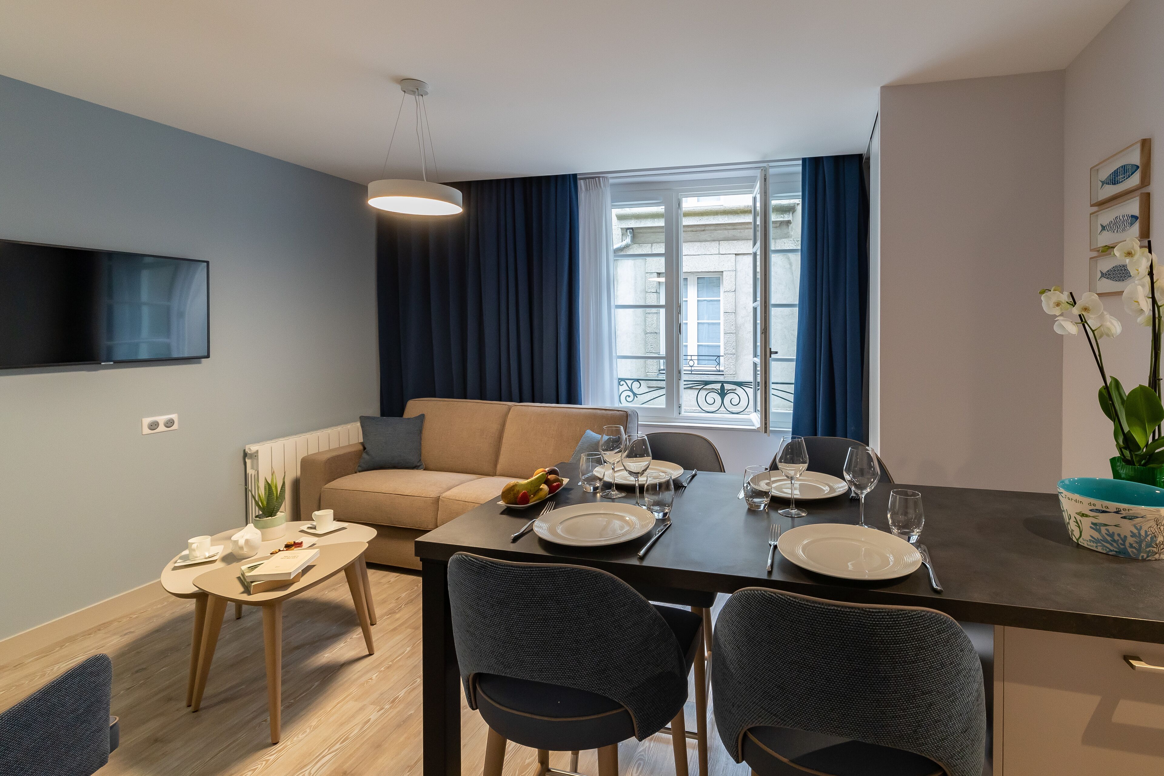 Appartamento City (40m2) | Area soggiorno | TV a schermo piatto