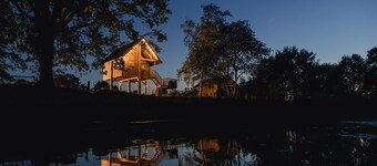 Fine Chalet near Water with Woodfired Hot Tub