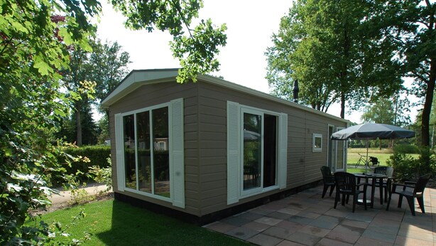 Chalet | Exterior - Furnished Chalet with a Terrace near Veluwe (Voorthuizen)