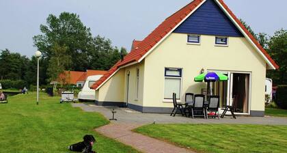 Chalet in Bergumermeer by the Canal
