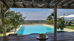 Outdoor pool - Deluxe Cottage in Gaujan With Swimming Pool (Gaujan)