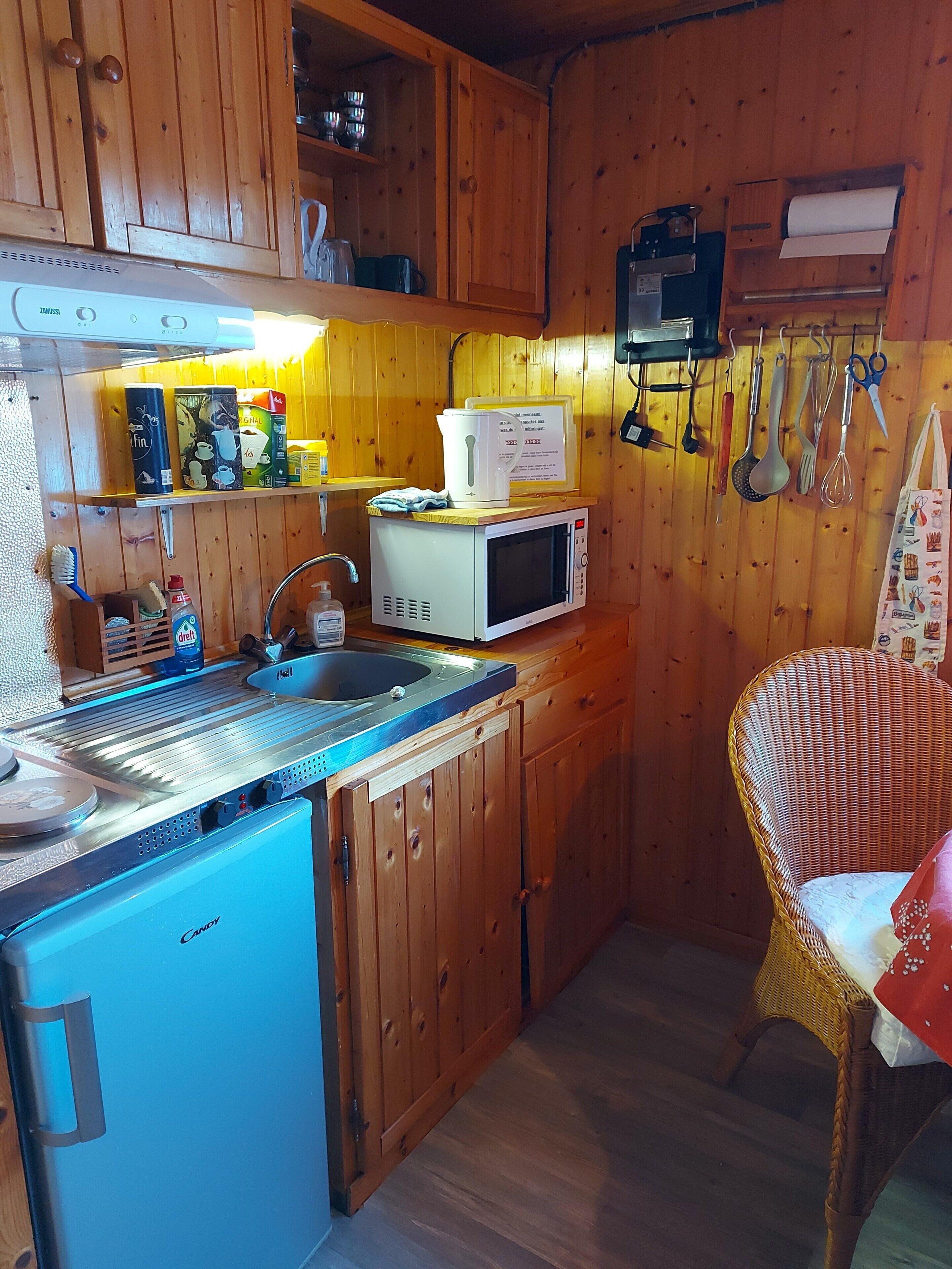 Chalet | Dapur pribadi | Kursi makan untuk bayi