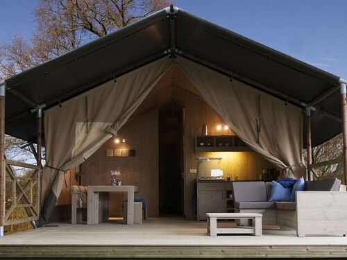 Comfortably Furnished Tent Lodge with Stove near Veluwe