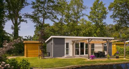 Sunlit Chalet by the Pond