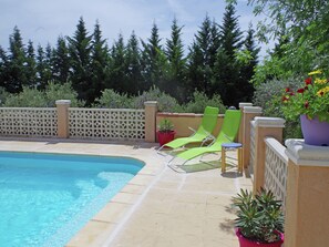 Outdoor pool - Spacious Villa in Aups With Swimming Pool (Moissac-Bellevue)