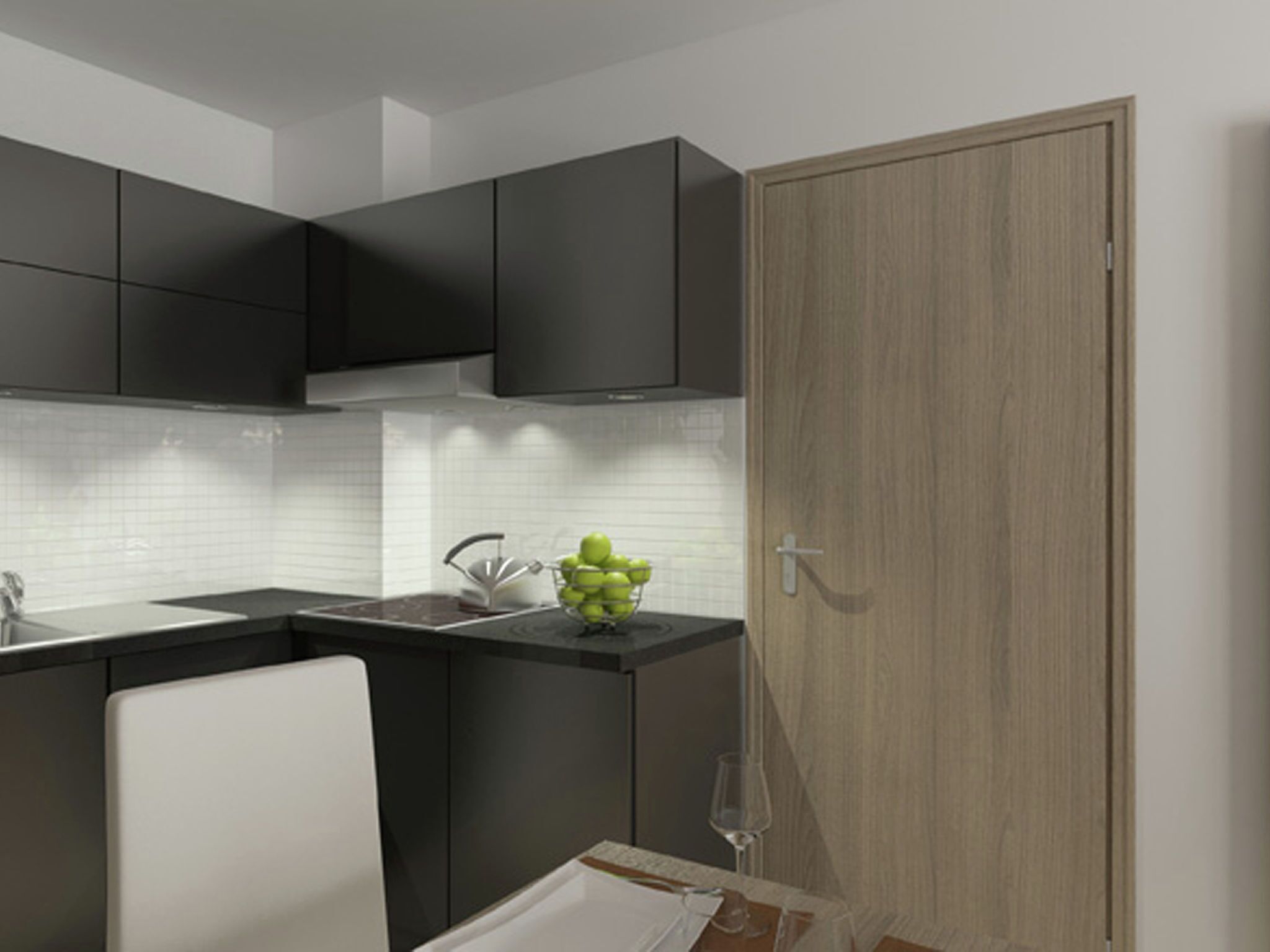 Apartemen | Dapur pribadi | Kursi makan untuk bayi