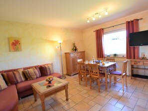 House | Living room | DVD player - Rustic Holiday Home in Rerik Germany With Garden (Rerik)