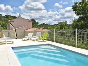 Outdoor pool - Villa With Guest House, 2 Swimming Pools, and Wide View (Artignosc-sur-Verdon)