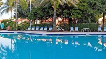 Indoor pool, outdoor pool