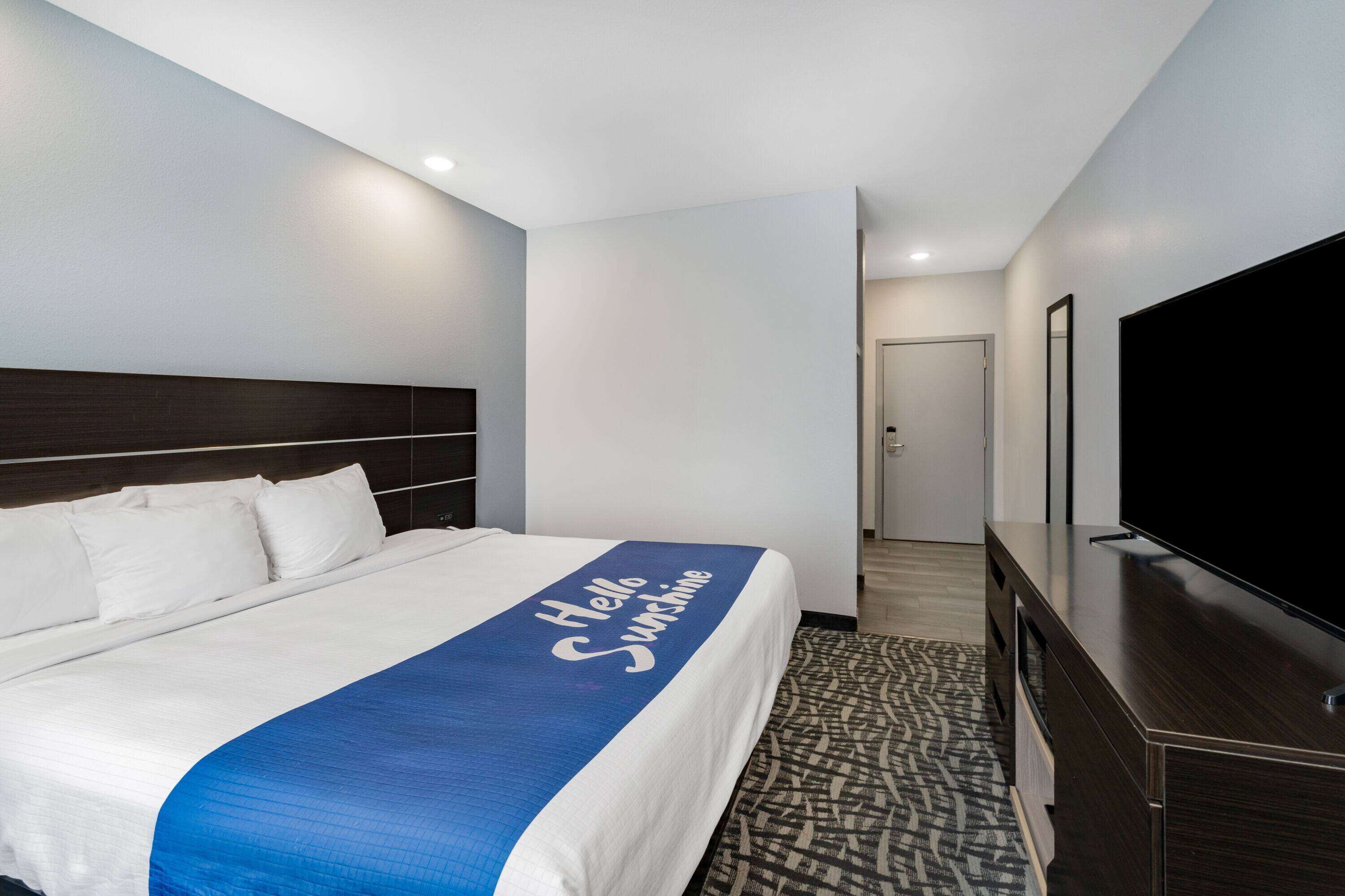 1 bedroom, desk, laptop workspace, iron/ironing board