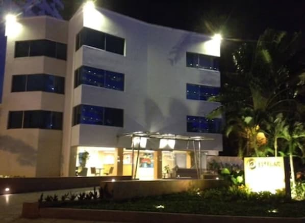 Front of property – evening/night