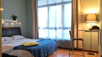 Kondominium, 1 kamar tidur, Bebas Asap Rokok, lantai dasar (Nordic,8 hours,9am-5pm, Work from hom) | 1 kamar tidur, selimut bulu angsa, dan didekorasi berbeda-beda