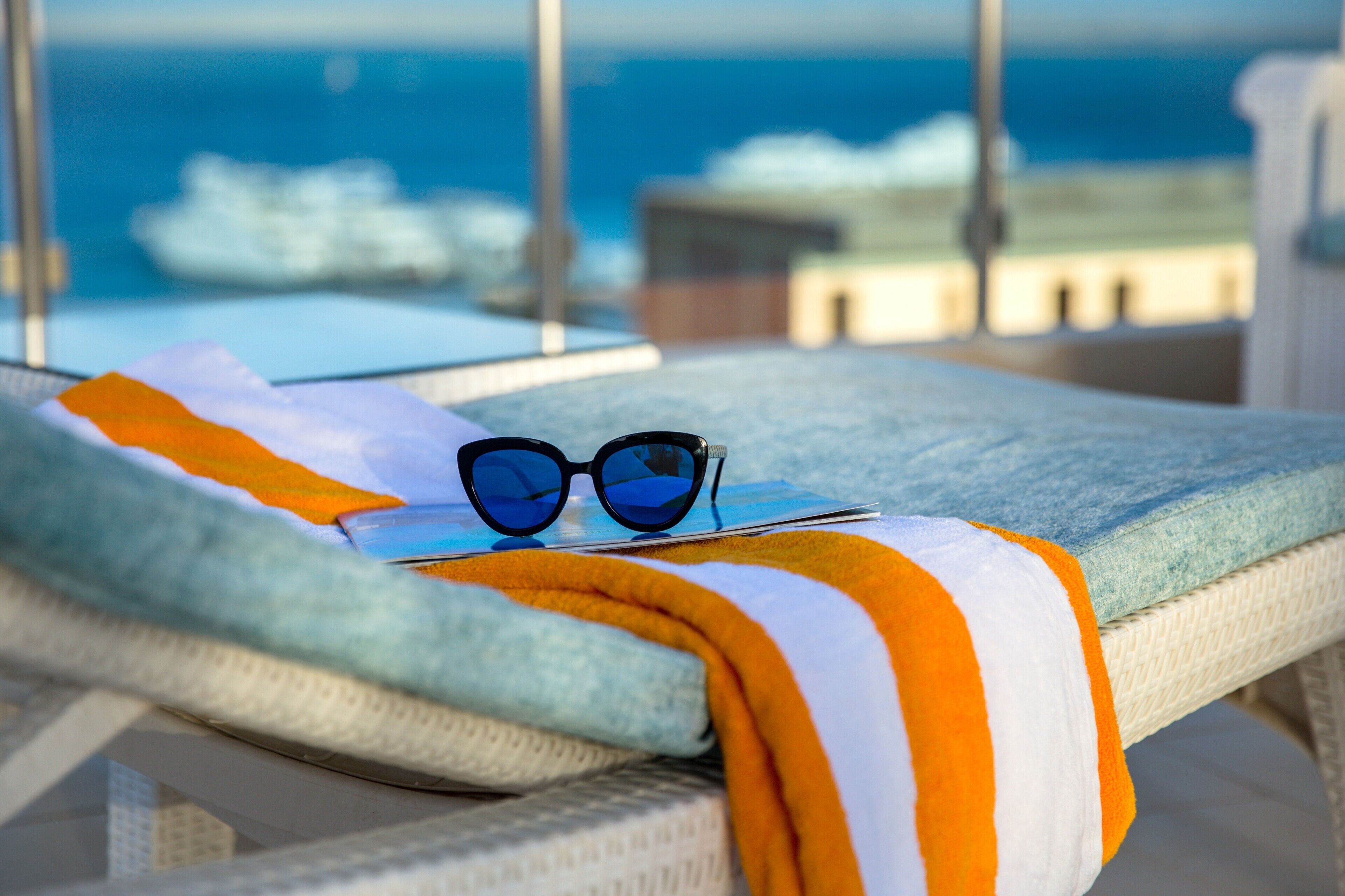 private beach nearby, sun-loungers, beach umbrellas, beach towels