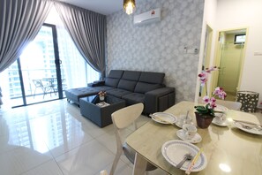 公寓, 1 間臥室 | 客廳 | 電視