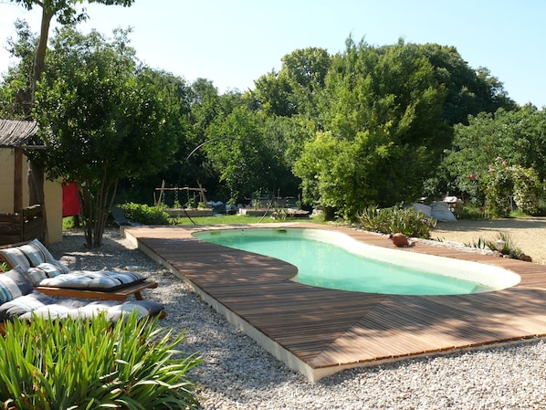 Outdoor pool - Superb Gîte in Mas (Bollène)