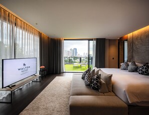 Pool Villa | Ropa de cama de alta calidad, minibar, caja fuerte y escritorio