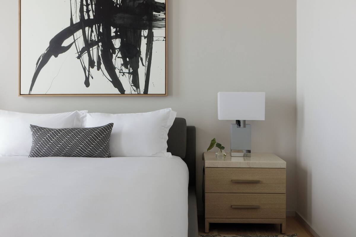 Frette Italian sheets, premium bedding, minibar, in-room safe