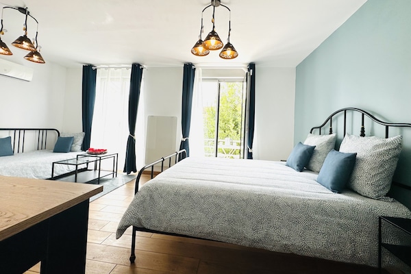 Chambre Quadruple Supérieure, 1 chambre, vue jardin