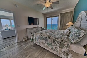3 bedrooms, iron/ironing board, free WiFi, bed sheets - Calming Beachfront Condo with Oversized Balcony Facing the Gulf - Unit 2101 by RedAwning (Panama City Beach)