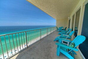 Condo, 3 Bedrooms | Property grounds - Calming Beachfront Condo with Oversized Balcony Facing the Gulf - Unit 2101 by RedAwning (Panama City Beach)