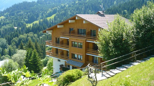 studio cabine face au Mont Blanc