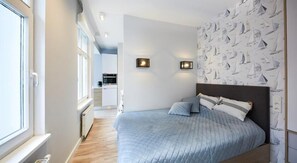 Studio | Bügeleisen/Bügelbrett, kostenloses WLAN, Bettwäsche