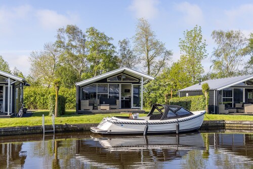Modern Chalet Near Lake Sneek