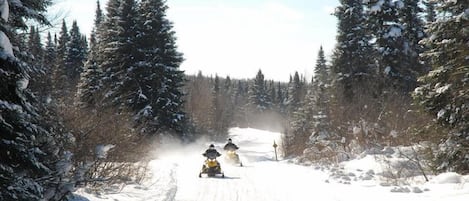 Sneeuwscooter rijden