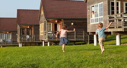 Authentic Wooden Holiday Home in Peaceful Green Surroundings