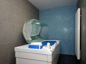 Bathroom - Apartment in Le Lotus Blanc With Sea View (Le Barcares)