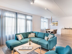 Apartment | Living room - Stylish Zeeland Getaway (Koudekerke)