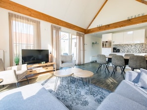 Bungalow | Dining - Modern Lodge With two Bath Rooms, Near the Beach (Hollum)