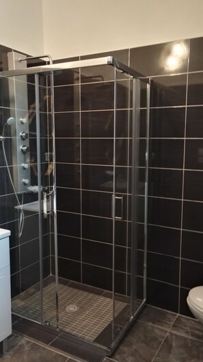 Hair dryer, towels