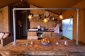 Tent | Dining - Lovely Tent with Kitchen & Bathroom Located near Pond (Bant)