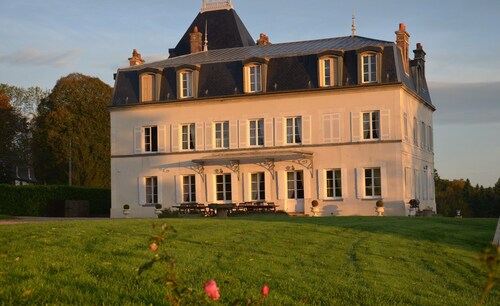 Castle in Asnieres With Tennis & Forest Views