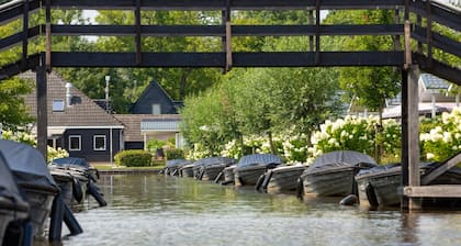Modern Lodge With Electric Boat