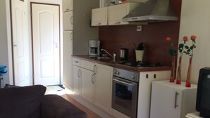 Chalet | Private kitchen - Detached Chalet with Microwave near Wadden Sea (Tzummarum)