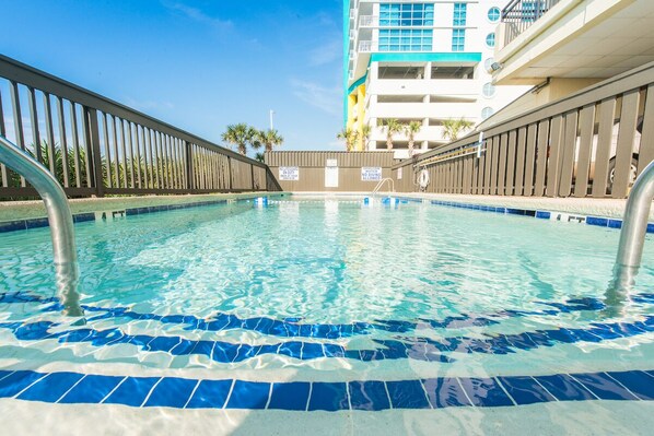 Pool - Oceanfront-202-- 3 Bedroom / 2 Bath Condo pet friendly in North Myrtle Beach (North Myrtle Beach)