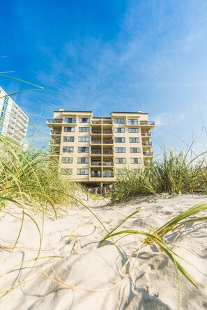 Exterior - Oceanfront-202-- 3 Bedroom / 2 Bath Condo pet friendly in North Myrtle Beach (North Myrtle Beach)
