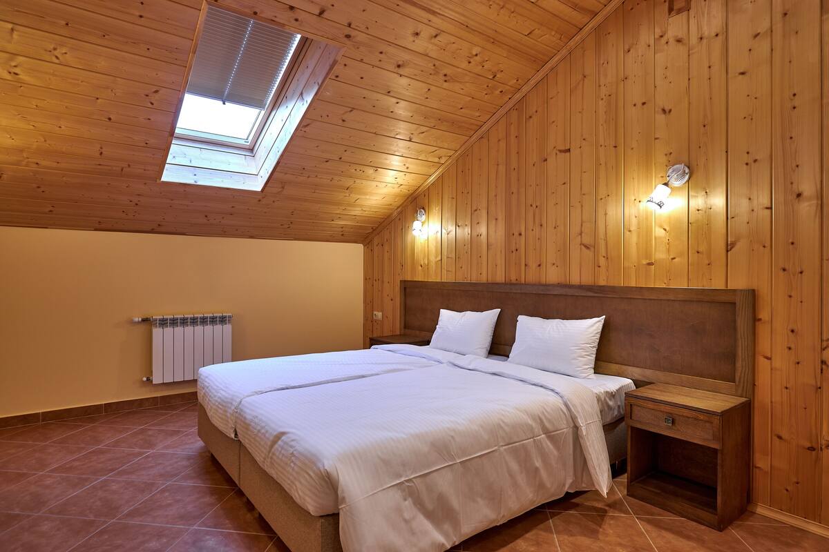 Standard Double or Twin Room (Mansard) | Blackout curtains, iron/ironing board, free WiFi, bed sheets