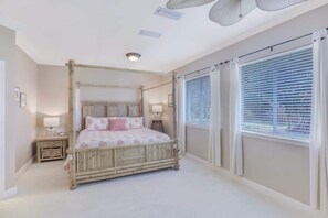 4 bedrooms, iron/ironing board, travel cot, WiFi