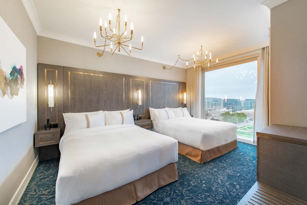 grand suite, 2 queen beds (soaker tub) | premium bedding, minibar, in-room safe, individually decorated
