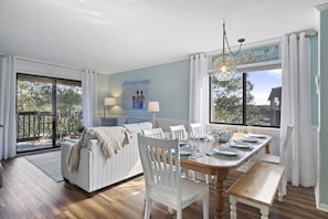 Smart TV, DVD player, books, video library