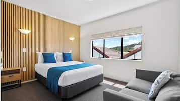 Departamento familiar | 1 habitación, cortinas blackout, wifi gratis y ropa de cama