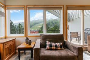 Deluxe Chalet, 3 Bedrooms (313 Cachet Crossing - No Pets Allowed) | Living area | 50-inch LED TV with digital channels, TV - Cachet Crossing Chalets (The Blue Mountains)