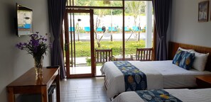 Standard Triple Room | Individually decorated, desk, blackout drapes, iron/ironing board - Suoi May Garden Resort (Phu Quoc)