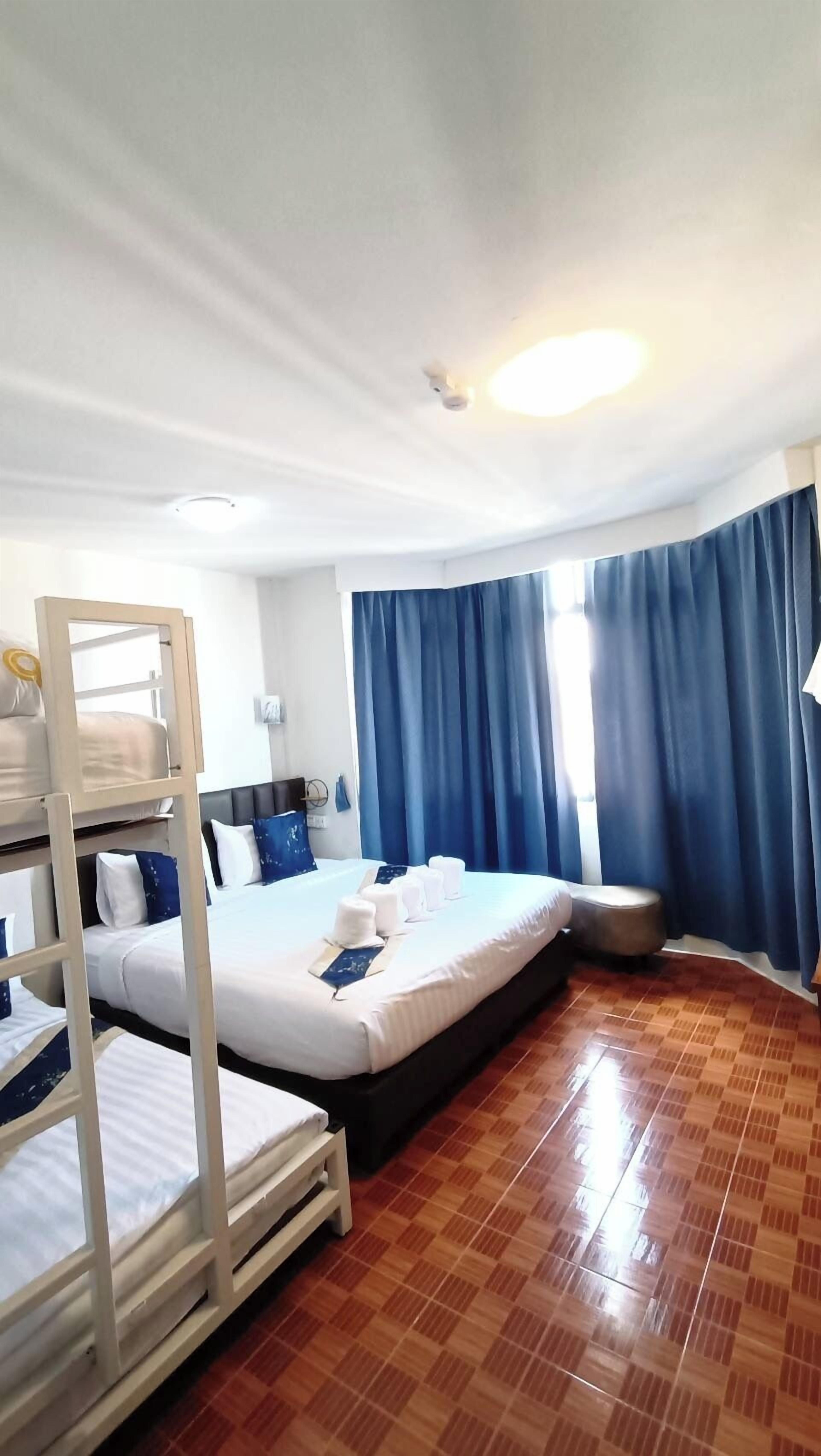 Premium bedding, individually decorated, desk, laptop workspace