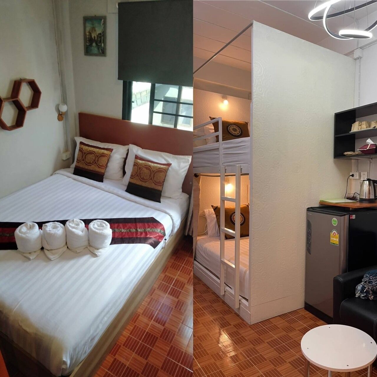 Premium bedding, individually decorated, desk, laptop workspace